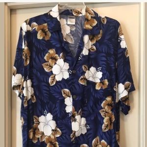 In Gear Hawaiian Aloha Button Up Shirt Size 1X